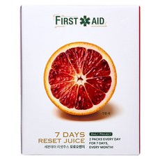 FirstPlusAid 7 Days Reset Juice 血橙果汁, 14包, 1箱
