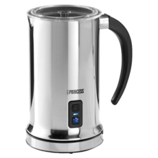PRINCESS 荷蘭公主 自動冷熱奶泡機 鏡面不鏽鋼機身 90秒快速打奶泡, 243000