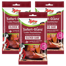 Poliboy 德淨 皮革保養濕紙巾 10片, 44g, 3個