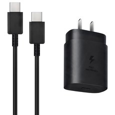DTAudio 25W 單埠 Type-C 充電組 充電器 快速充電 1.5m 三星專用 黑色 SS-A32 1套