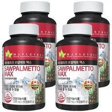 메이플트리 쏘팔메토 맥스, 90정, 4개