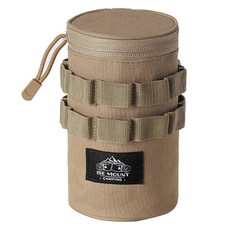 ISE MOUNT 小島嶼山 戰術水杯收納袋 600D牛津布 10x16cm 大號, 卡其色, 1個