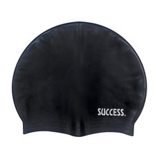 SUCCESS 成功 超彈性矽膠泳帽 S674-K 成人款, 黑色, 1個