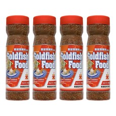 AQUAFUN 水之樂 高品質飼料3合1, 魚類飼料 營養豐富 色彩鮮豔, 500g, 4罐