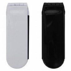 Brilliant Beauty 耀眼美人 攜帶型鏡面摺疊梳 造型/美髮, 黑色 + 白色, 2支