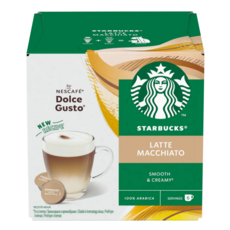 STARBUCKS 星巴克 拿鐵咖啡膠囊 咖啡膠囊5.5g 6顆 + 牛奶膠囊16g 6顆, 1盒, 21.5g, 6份