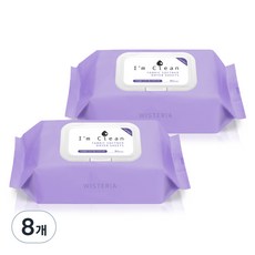 I'm Clean 乾衣機用衣物柔軟香氛紙 紫藤花香, 80張, 8個