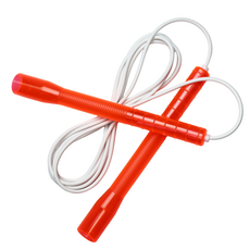 JFROPE Twinkle 高速跳繩, 紅色 + 白色繩, 1個