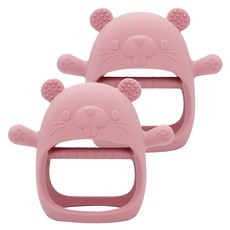 固齒器 土撥鼠 40g, 淺粉色, 2個