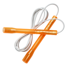 JFROPE Twinkle 高速跳繩, 橘色 + 白色繩, 1個