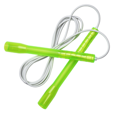 JFROPE Twinkle 高速跳繩, 綠色 + 白色繩, 1個