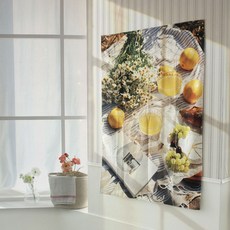 리코즈 홈 인테리어 감성 풍경 벽꾸미기 공간 무드 패브릭 포스터 레몬피크닉, 혼합색상