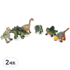 Wooto 6 件組軟迷你恐龍玩偶, 2套