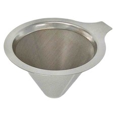 FANCY LIFE 不鏽鋼咖啡濾杯 無底座, 不銹鋼色, 1個