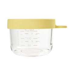 BEABA 玻璃食品儲存容器, 黃色, 1個, 150ml