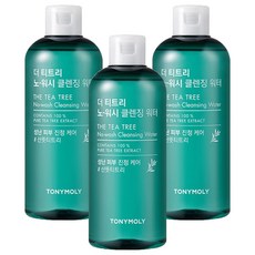 토니모리 더 티트리 노워시 클렌징 워터, 300ml, 3개