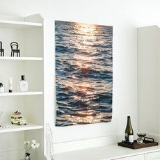 리코즈 홈 인테리어 감성 풍경 벽꾸미기 공간 무드 패브릭 포스터 윤슬, 혼합색상