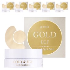 쁘띠페 골드 EGF 하이드로겔 아이 패치 1.1g x 60p + 스팟패치 0.6g x 30p, 6개