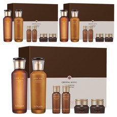 ISA KNOX 伊莎諾絲 Crystal Aging基礎保濕水乳組, 3組