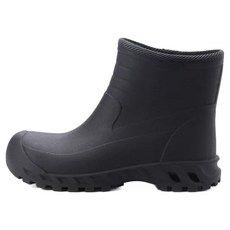 Hanama 悍馬 H-889 一體成形鋼頭雨鞋 台灣製造, 26.5cm, 黑色