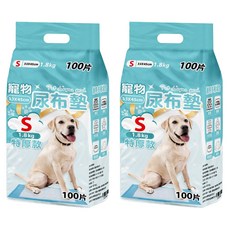咕沛日常 寵物尿布墊 特厚款, 100片, 2包