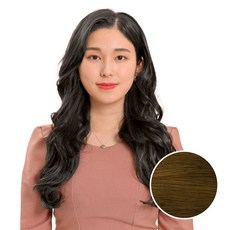 벨리음 벨크로 붙임머리피스 롱 글로시 웨이브, HB (허니브라운), 10개