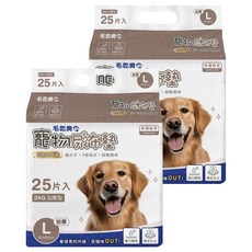 毛乾爽 寵物尿布墊 加厚款 強力瞬吸 鎖住水分, L(90 x 60cm), 25片, 2袋