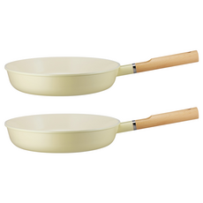 로이첸 IH 마쉬옐로우 세라믹 프라이팬, 28cm, 2개