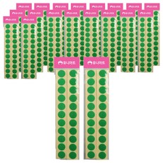 Uniart 圓形魔鬼氈 20mm 綠色, 20個