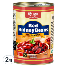 큐구 설탕 무첨가 저당 레드키드니빈스, 400g, 2개