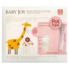 BABY JOY 站立量杯型感溫母乳儲存袋, 30入, 1盒