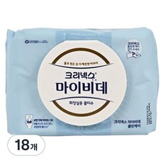 마이비데 크리넥스 클린케어 화장실용 물티슈 캡형, 18개, 60매