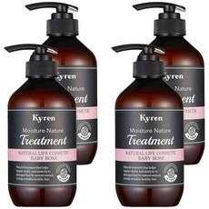 Kiren 保濕自然護理嬰兒玫瑰, 500ml, 4個