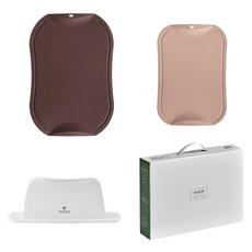 doble 不易留刀痕砧板 鮭魚粉小 + 酒紅中 + ABS立架組合, 砧板 小 + 中 + ABS立架, 1套