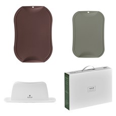 doble 不易留刀痕砧板組, 砧板 小 + 中 + ABS 立架, 1套