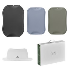 doble 不易留刀痕砧板 藍灰色 小 + 卡其色 小 + 炭灰色 中 + ABS立架組合, 砧板 小 2款 + 中 + ABS立架, 1套