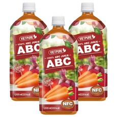 NFC榨汁ABC蔬果汁, 1L, 3瓶
