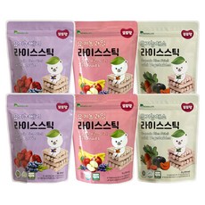 DDODDOmam 聰明媽媽 米餅棒3件組, 2組, 莓果口味+水果口味+蔬菜口味