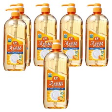 毛寶 潔淨強化洗碗精，200種植物的去味力, 1kg, 6瓶