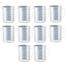 LIVING Maker BPAfree 多用途堅固塑膠量杯燒杯 250ml, 10個