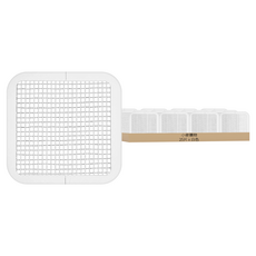 小麥購物 方形排水孔貼 10cm 2g 25片, 方形 白色, 1盒