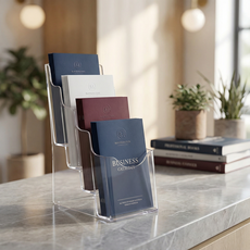 마메 아크릴 리플렛 POP 카다로그 꽂이 A6, 1개