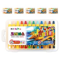 MUNGYO 軌道夾式蠟筆 MRCO-12, 12色, 6個