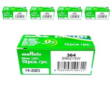 무라타 시계용 코인건전지 SR621SW, 1개입, 50개