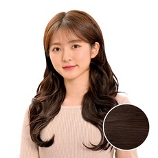 Belleum 波浪造型黏貼式假髮, DB（深棕色）, 5件