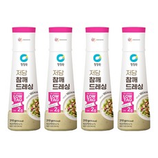 청정원 저당 참깨 드레싱, 4개, 310g