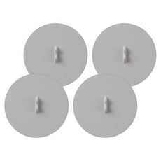 小麥購物 矽膠杯蓋/奶油系杯蓋 G671 28g, 4個, 灰色