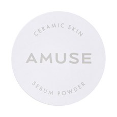 Amuse Makeup 陶瓷肌膚皮脂粉 5g, 1個, 01 透明