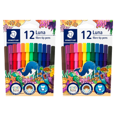 STAEDTLER 施德樓 LUNA 彩色筆, 12色, 2組