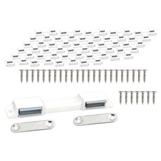 雙磁鐵碰珠鉸鏈 白色, 30個